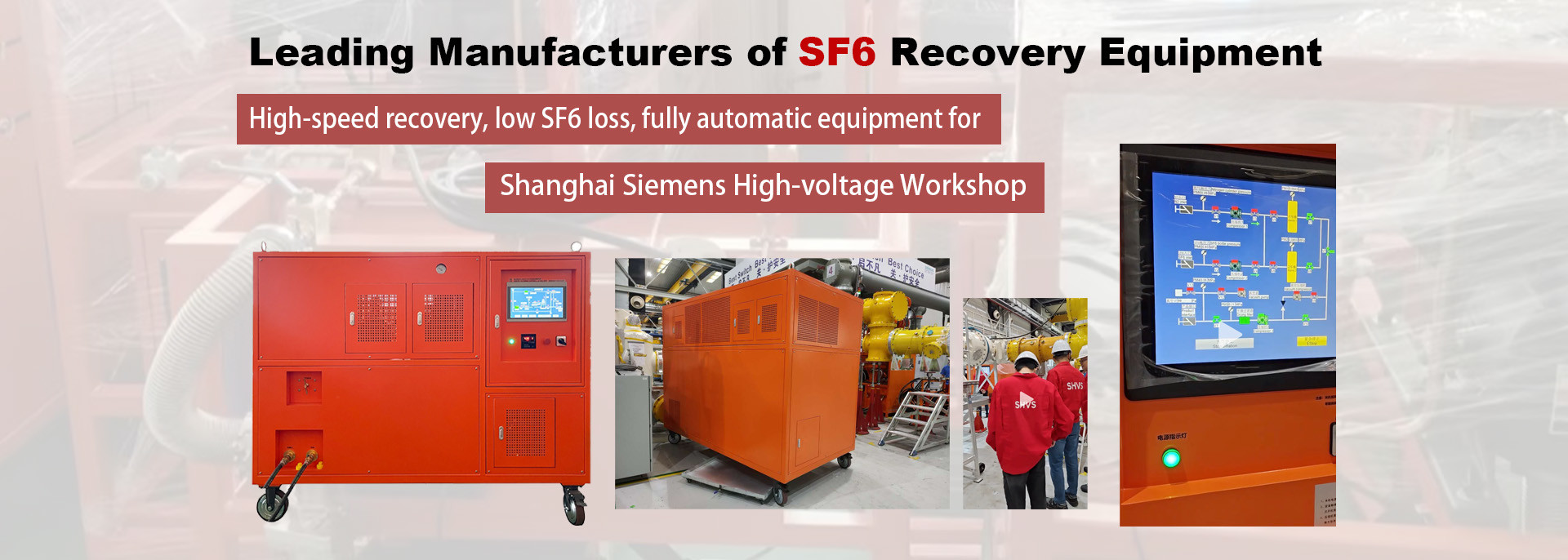 Qualität Rückgewinnungssystem sf6 usine