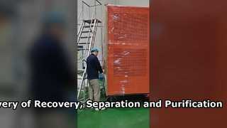 Lieferung von Rückgewinnungs-, Trenn- und Reinigungsgeräten an den Kunden